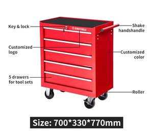 Kotak alat gulung 5 Laci, alat perbaikan dada dengan laci untuk garasi, gudang, toko Penyimpanan - Product Image 4