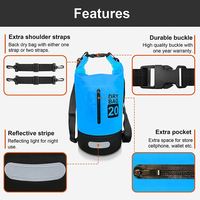 Sac étanche de haute qualité pour voyage, escalade, sports nautiques, personnalisé, en PVC 500D, toutes saisons, avec bandoulière et poignée