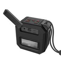 BKK Haut-parleur sans fil portable pour camping, avec lumières colorées, étanche et anti-poussière, mini enceinte musicale TF, vente chaude