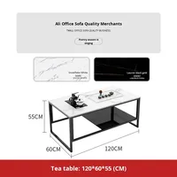 Canapé de bureau en cuir, style bloc de tofu, moderne et simple, pour hall commercial, réception et salon