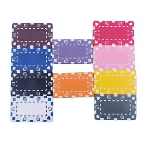 ชิปคาสิโน ABS คุณภาพสูง หลายสี แบบกำหนดเอง 21 จุด สำหรับเท็กซัส โฮลเอ็ม บาคาร่า แบล็คแจ็ค พร้อมถาดสี่เหลี่ยมพิมพ์โลโก้ตามสั่ง - Product Image 4