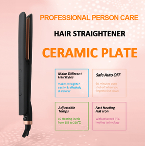 OEM 2024 เคลือบเซรามิกผมเหล็กแบน 10 <span class=keywords><strong>ระดับ</strong></span>ความร้อนเครื่องยืด<span class=keywords><strong>ผม</strong></span>มืออาชีพสําหรับร้านเสริมสวยและในครัวเรือน - Product Image 6