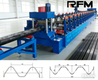 Machine de profilage de garde-corps de sécurité routière pour profilés W, profilés à trois poutres et cadres en acier galvanisé, ligne de production haute résistance avec contrôle PLC Delta