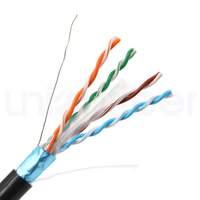 Câble Cat6 en vrac 305m 500m 505m UTP FTP S/FTP 23AWG Cuivre nu massif LSZH Câble de levage extérieur étanche en rouleau