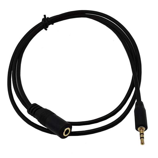 1.5M 2M 3M 5M DC 3.5mm Audio Stereo Cable 3.5MM 3 Pole Male to 3 Pole Female Aux Audio Cable