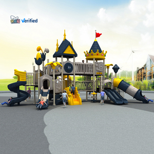 Đa dạng dịch vụ kết hợp trẻ em nhựa trượt thiết bị thương mại sân chơi công viên thiết bị ngoài trời trượt với Mê Cung leo lên - Product Image 4