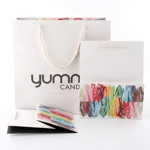 Custom Your Own Logo Gift Bag Designer Shopping Bag Retail Hard Luxury White Cardboard Promotional Paper Bag Packaging