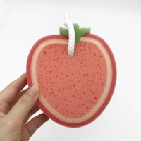 Maui – éponge De bain en Pu, éponge De nettoyage en forme De fraise pour éliminer les odeurs