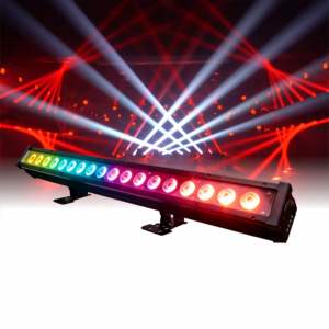 工場卸売価格 ステージライト 18x10W IP65 防水 LED ウォッシュライトバー RGBW DMX512 DJバー ナイトクラブ コンサート ディスコライト - Product Image 1