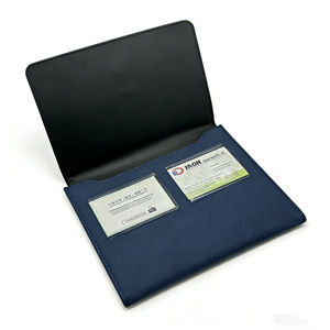 Cartella di documenti manuale per auto in pelle di alta qualità con supporto manuale per autocarro tascabile - Product Image 6