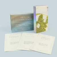 Boîte de jeu de cartes magnétiques personnalisée avec estampage doré, en papier écologique, design durable pour le défi du papillon, couleurs personnalisables