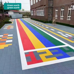 Tapis de sol en plastique PP assemblé pour les activités de plein air de la maternelle pour les courts de tennis de basket-ball de badminton - Product Image 1