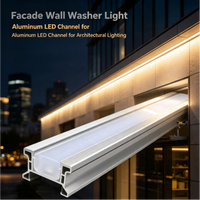 Profilé en aluminium extrudé 6063 de haute qualité pour éclairage linéaire LED avec diffuseur PC givré pour l'assemblage de bandes LED