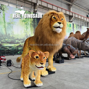 Animatronic Lion 하이 시뮬레이션 현실적인 Animatronic 모델 실물 크기 공원 사자 - Product Image 5