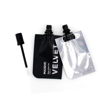 Sachet d'huile pour Mascara, brosse pour rouge à lèvres 3g 5g 5ml 10ml, sacs en plastique brillant à lèvres, pochette à bec transparent pour cosmétique