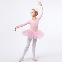 Robe de tutu de ballet une pièce pour enfants BX4006, justaucorps en tulle pour filles, pour l'entraînement quotidien et les spectacles sur scène