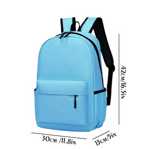 Mochila Escolar y Bolsa para Libros de Oxford Personalizada al por Mayor de Fábrica, con Cierre de Cremallera, Impermeable, para Unisex, 600D, China - Product Image 4