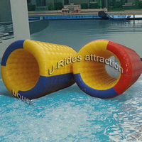 Jouet gonflable commercial personnalisé de l'eau de grand espace rouleau Hamster roue d'eau gonflable géante pour la maison école sports fous