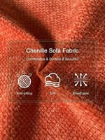 Tissu d'ameublement en jacquard chenille à motifs géométriques pour canapé moderne, design personnalisé