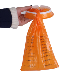 Sacca per vomito da viaggio d'emergenza pieghevole in plastica da 1000ml per auto mediche in ospedale, sacchetto per Nausea usa e getta - Product Image 1