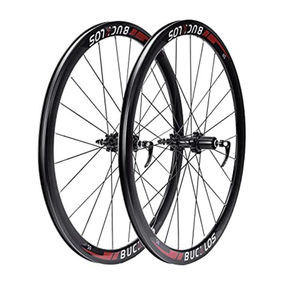 Set di Ruote BUCKLOS in Carbonio per Bici da <span class=keywords><strong>Corsa</strong></span> 700c <span class=keywords><strong>Copertoncino</strong></span> Freno a Disco Anteriore e Posteriore per Pacco Pignoni a 8/9/10/11v - Product Image 1