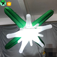Décoration gonflable d'extérieur, modèle personnalisé, fleur suspendue, pour événement, Club, Festival, A8539, 1x2m