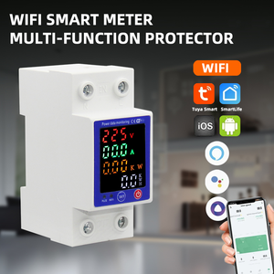 Medidor de Energía Inteligente WiFi Tuya, Protector Multifuncional con Pantalla a Color, Protector de Sobrevoltaje y Bajo Voltaje, Medidor Prepago de 63A - Product Image 2