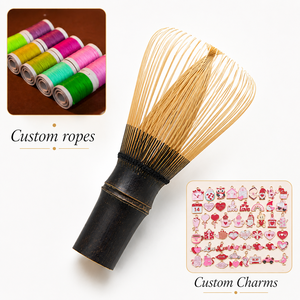 Batidor de Matcha de Bambú de Alta Calidad con Logotipo Personalizado OEM, Batidor de Matcha Ecológico Chasen para Ceremonia, Accesorios y Herramientas para Matcha - Product Image 1