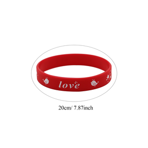 Paquete de 8 Pulseras de Silicona para el Día de San Valentín, Regalos para Novios, Artículos Promocionales para Fiestas - Product Image 5