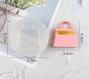 Bolso de mano Bolsos Monederos y zapatos de tacón alto <span class=keywords><strong>Molde</strong></span> de silicona para pastel, Chocolate,Cupcake, resina, <span class=keywords><strong>Fondant</strong></span>, moldes artesanales DIY - Product Image 6