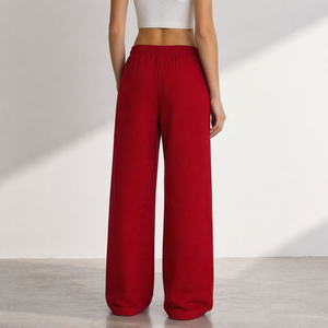 <span class=keywords><strong>Pantaloni</strong></span> Sportivi da Donna <span class=keywords><strong>con</strong></span> <span class=keywords><strong>Elastico</strong></span> <span class=keywords><strong>in</strong></span> <span class=keywords><strong>Vita</strong></span>, Coulisse, Vestibilità Regolare, Rossi Tinta Unita, Casual, <span class=keywords><strong>in</strong></span> Misto Lana, Caldi - Product Image 6