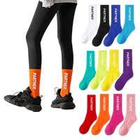 Chaussettes de sport en tube à logo personnalisé OEKO Tex100, jacquard, respirantes, anti-humidité, couleur unie, vente en gros