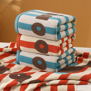 Neues Gewebtes Jacquard-Handtuch aus Verdickter Reiner Baumwolle, Superweich, Komfortabel und Langlebig, Badetuch und Strandtuch - Product Image 4