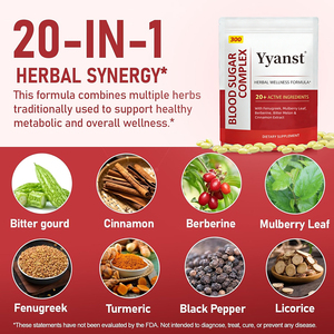 FÓRMULA HERBAL DE WELLNESS DE ALTA CALIDAD DE MARCA PRIVADA 20 en 1, Mantiene el Equilibrio del Azúcar en la Sangre y Refuerza la Inmunidad, Cápsulas Blandas - Product Image 2