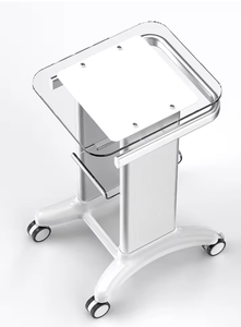 Carrito de 4 Ruedas con Diseño Moderno y 2 Estantes para Dispositivos Estéticos de Salón y Spa, Máquina de Belleza RF y Cavitación para Hotel - Product Image 3