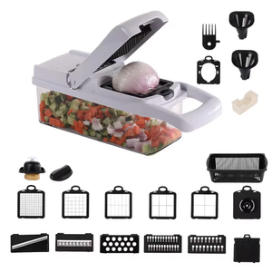 Robot ménager manuel 22 en 1 et hachoir à légumes en acier inoxydable Trancheuse Dicer Cutter Set 19PCS Silicone Kitchenware Gift Set - Product Image 2