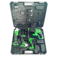 Ensemble d'outils électriques professionnels en gros, perceuse à percussion sans balais 18 V, batterie, 1 ensemble, kit combiné d'outils électriques sans fil 4 en 1