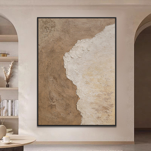 لوحات فنية تجريدية حديثة للتعليق على الحائط لتزيين غرفة المعيشة، لوحات قماشية ذات ملمس فني - Product Image 3