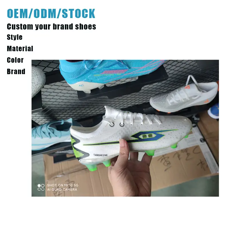 Futbol spor Trendy erkekler sürdürülebilir ayakkabı çin'den ithal futbol kramponları endüstriyel Sneakers