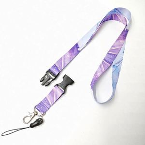 Custom Printed Designer Silk Woven <b>Lanyard</b> Sublimation Neck Keychain Breakaway <b>Lanyards</b> With Logo - Product Image 2