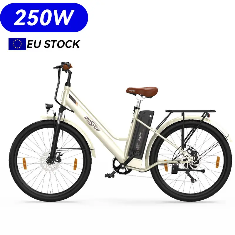 Armazém da UE Onesport Venda Quente Fábrica 26 Polegada 36V250W Bicicleta Elétrica 15ah Bicicleta para Senhoras Adulto Ot18-3