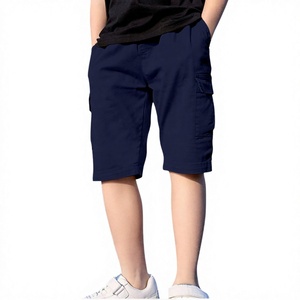 ODM Wholesale <b>Men's</b> 100% Cotton Woven Mid Elastic Board Shorts Quick Dry Breathable Lightweight Beach Swim <b>Trunks</b> Summer Casual - Product Image 4