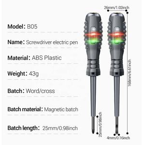 Crayon <span class=keywords><strong>testeur</strong></span> de tension isolé <span class=keywords><strong>avec</strong></span> lumière LED pointe magnétique détecteur de puissance ergonomique <span class=keywords><strong>tournevis</strong></span> outils <span class=keywords><strong>tournevis</strong></span> <span class=keywords><strong>électrique</strong></span> - Product Image 4