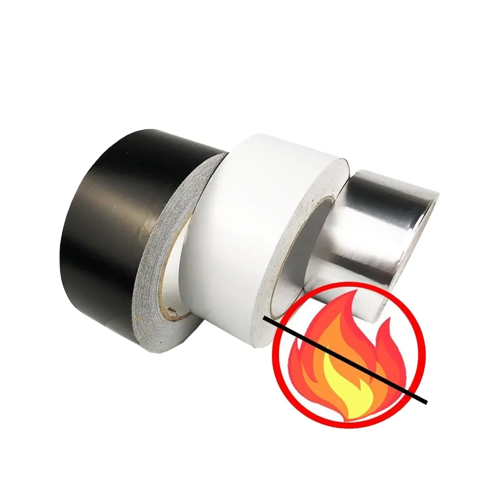 Brand Names Black Flame Resistant Aluminum Foil Adhesive Tape China Suppliers