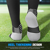Coolmax Chaussettes de football en gros en vrac pour enfants Chaussettes de compression pour adultes