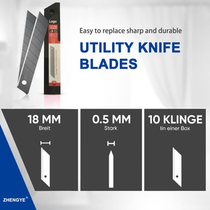 Gratismuster Hochwertige Tapetenmesser-Klingen 10 Stk. 18mm Universalmesser-Klinge - Product Image 3