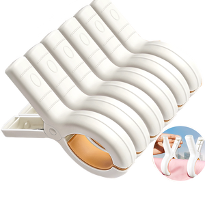 Wholesale New Eco-Friendly Reusable Plastic Laundry Clip Powerful Bedsheet Airing Clips Windproof <b>Beach</b> Towel Clothes Peg - Product Image 1