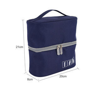 Travel Cosmetic Toiletry Shaving Bathroom Shower Bag for Men Women Recycled Portable Makeup <b>Brush</b> Case with Handle Birthday Gift - Product Image 2
