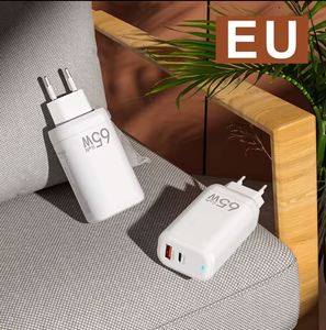 New 65W Super Fast Charger US EU Indian <b>Plug</b> <b>USB</b> <b>C</b> Travel Wall Charger Power <b>Adapter</b> for Smartphone - Product Image 4