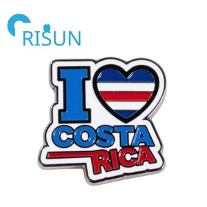 Tùy chỉnh SAN <span class=keywords><strong>JOSE</strong></span> Costa rican du lịch lưu niệm Costa rican bản đồ cờ quốc gia biểu tượng trâm cài ve áo Pin huy hiệu Quà Tặng Costa Rica pins - Product Image 5